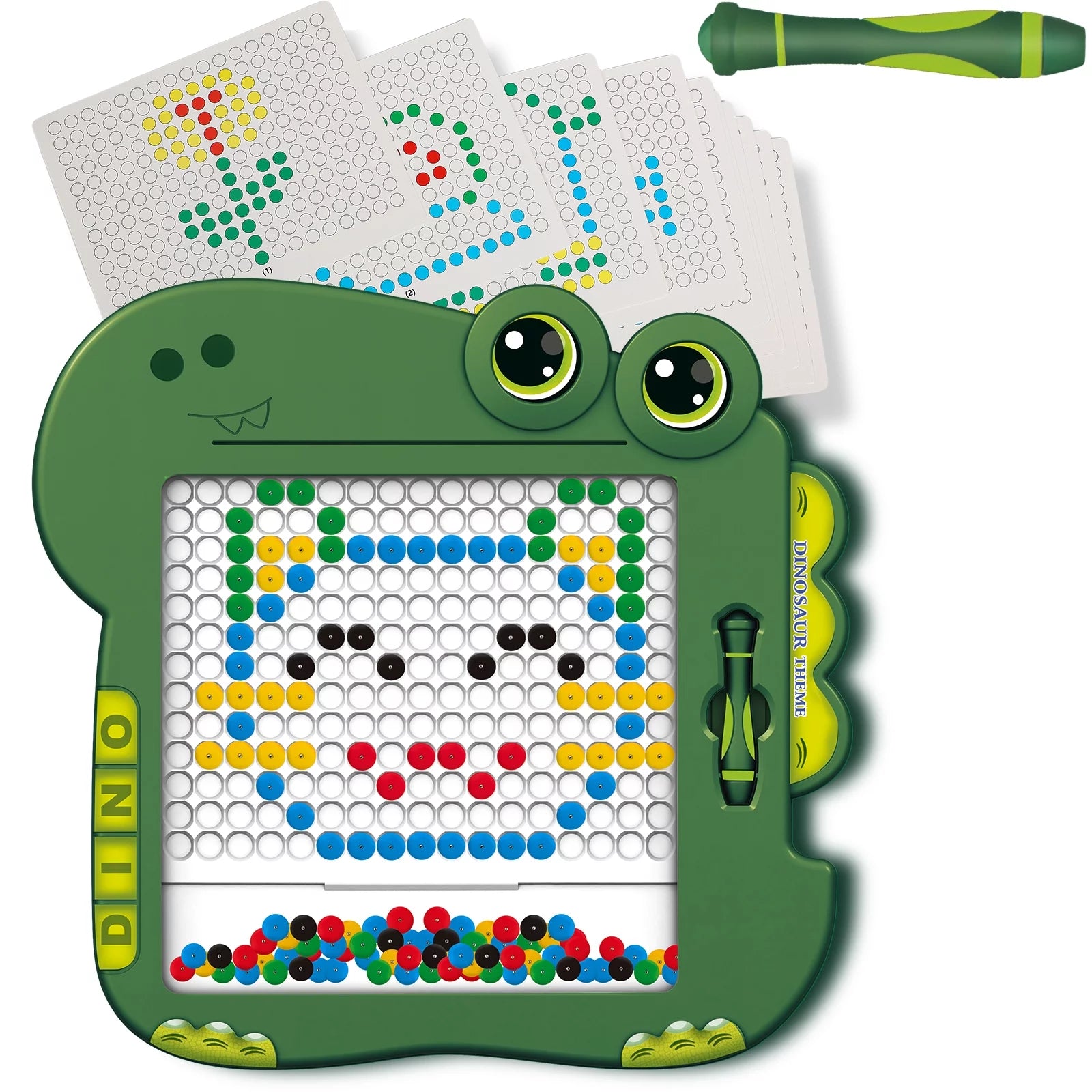 Beefunni Magnetic Doodle Board for Kids, Large Drawing Pad with Magnetic Pen & Beads Montessori Educational Preschool Toy, Birthday Christmas Gift for Kids 3 4 5 6 7 +