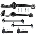 Teledu For Ford 1995-1998 Windstar 6Pieces Front Lower Control Arms Sway Bars Tie Rods