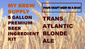 Transatlantic Blonde Ale Advanced ALL GRAIN 5 Gal Beer Recipe Kit My Brew Supply