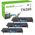 AAZTECH 3-Pack Compatible Toner Cartridge for Brother TN-360 TN360 TN 360 Printer Ink (Black)