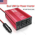 300W/600W Car Power Inverter Laptop Charger DC12V to AC110V Converter Dual USB