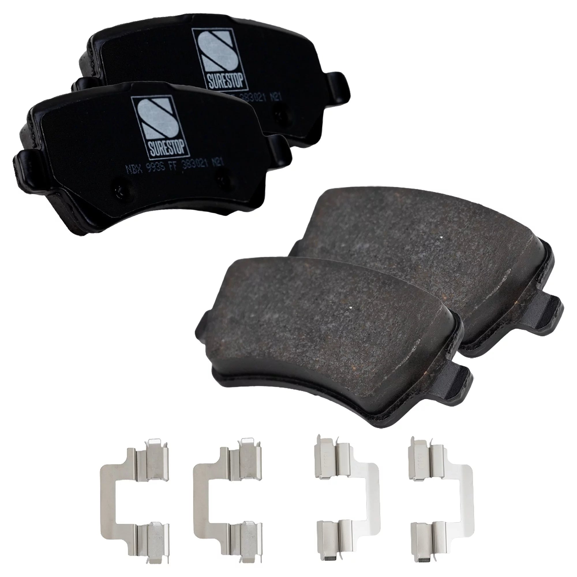 Brake Pad Set Compatible with 2011-2018 Volvo S60 2012-2015 Land Rover Range Evoque 5Cyl 4Cyl 6Cyl 2.5L 2.0L 3.0L Rear