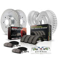 Power Stop Front and Rear Z23 Evolution Brake Drum Kit K15086DK Fits 2000 Honda Civic