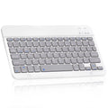 Ultra-Slim Bluetooth rechargeable Keyboard for Microsoft Surface Duo 2 and all Bluetooth Enabled iPads, iPhones, Android Tablets, Smartphones, Windows pc - Stone Grey