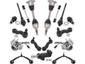 Front Axle Wheel Hub Control Arm Kit 17 Piece - Compatible with 2002 - 2006 Cadillac Escalade EXT AWD 2003 2004 2005