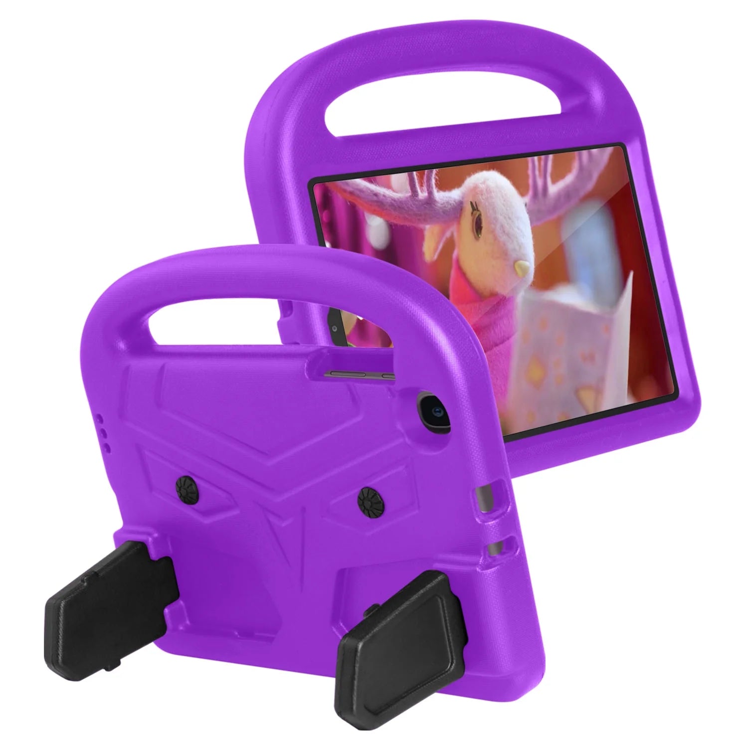 Allytech Kids Cover for Samsung Galaxy Tab A 8.4 inch SM-T307 2020 Release Tablet Verizon/T-Mobile/AT&T, Drop Protection Corner Protection Cute Panda Design Case for Galaxy Tab A 8.4 2020, Purple