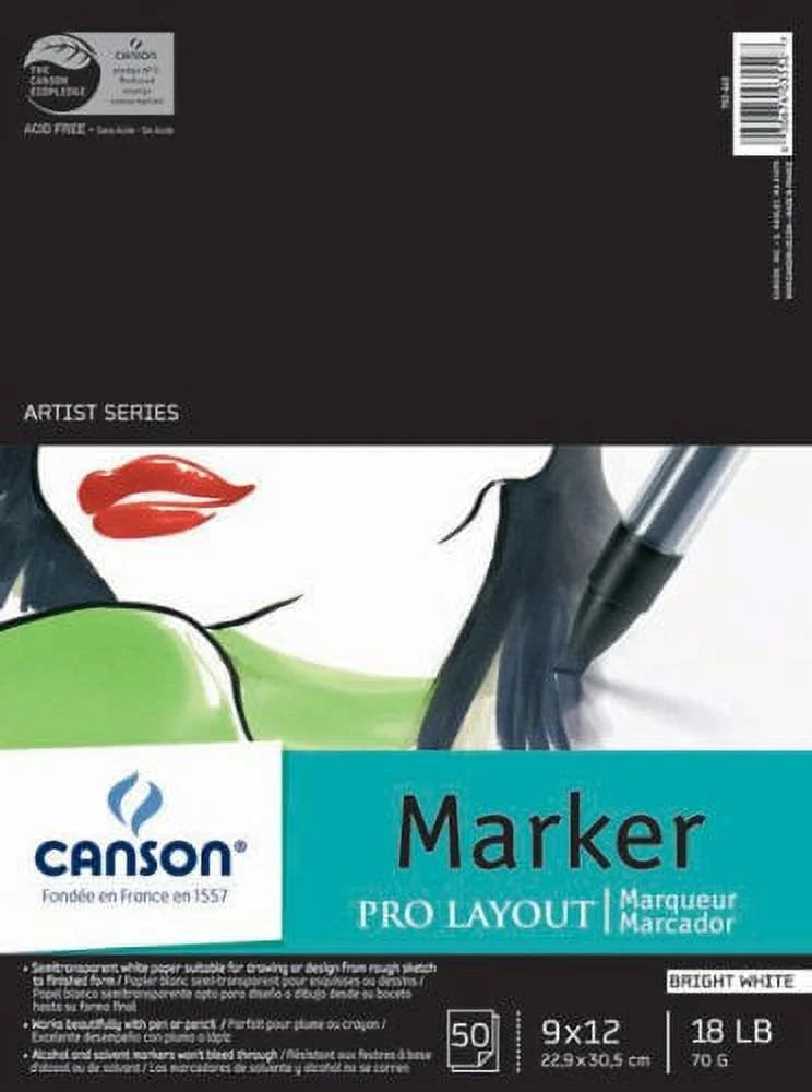 Canson Pro Layout Marker Pad 9X12