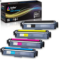 Compatible Toner Cartridge Replacement for Brother TN221 TN225 (Black, Cyan, Yellow, Magenta, 4-Pack)