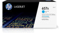 HP 657X (CF471X) Toner Cartridge, Cyan High Yield