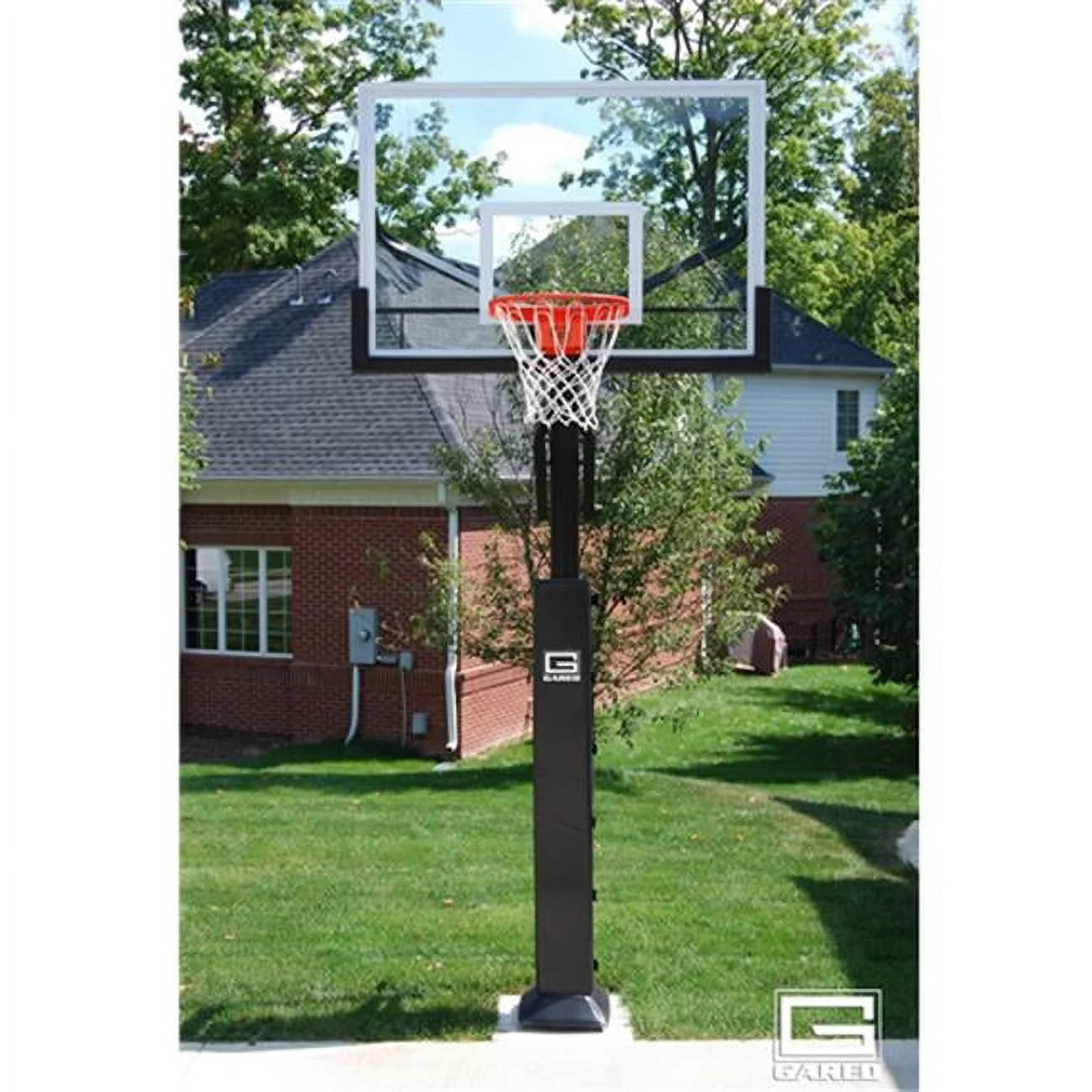 Gared Sports GP8G60DM 42 x 60 in. 1000 Goal Glass Collegiate Basketball System Backboard
