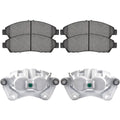 AutoShack Front Brake Calipers and Performance Ceramic Pads Kit Driver and Passenger Side Replacement for 2007 2008 2009 2010 2011 2012 2013 Acura MDX 2010-2013 ZDX 3.7L V6 AWD BCPKG1058
