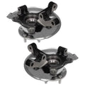 AutoShack Front Steering Knuckles and Wheel Bearing Hub Assembly 5 Lugs Set of 2 Driver and Passenger Side Replacement for 2007-2017 Jeep Patriot Compass 2007-2012 Dodge Caliber 2.0L 2.4L 4WD AWD FWD