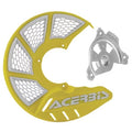 Acerbis X-Brake Vented Front Disc Cover with Mounting Kit Yellow/White for Husaberg FE 250 2013-2014