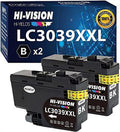 Compatible Cartridge Replacement for 3039XXL LC3039XXL for MFC J5845DW, J5845DW XL, J5945DW, J6545DW, J6545DW XL, J6945DW, (2 Black Pack)