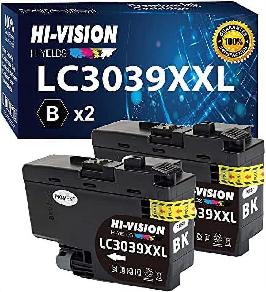 Compatible Cartridge Replacement for 3039XXL LC3039XXL for MFC J5845DW, J5845DW XL, J5945DW, J6545DW, J6545DW XL, J6945DW, (2 Black Pack)