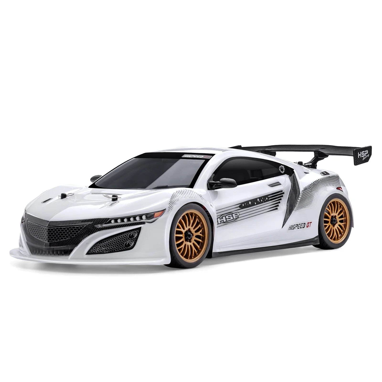 HSP Racing RC Drift Car RC Car, 1/10 On Road Hobby Racing RC Car 4WD Electric Power Remote Control Car 4x4 Vehicle High Speed Electric Power Vehicle Toys (White£©
