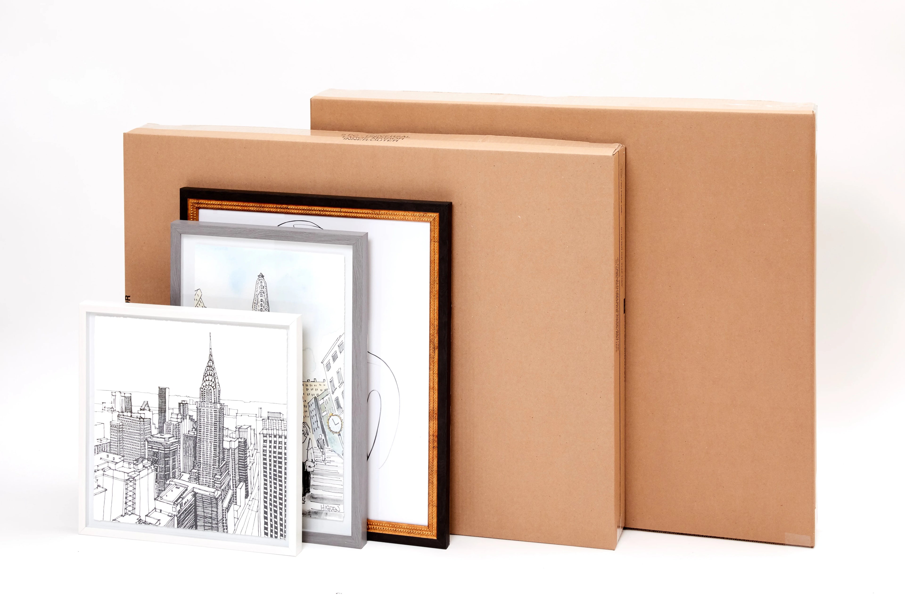 The Box Store by FlatRate Moving 3 Art Boxes 48x6x38-72 (2p Telescopic)
