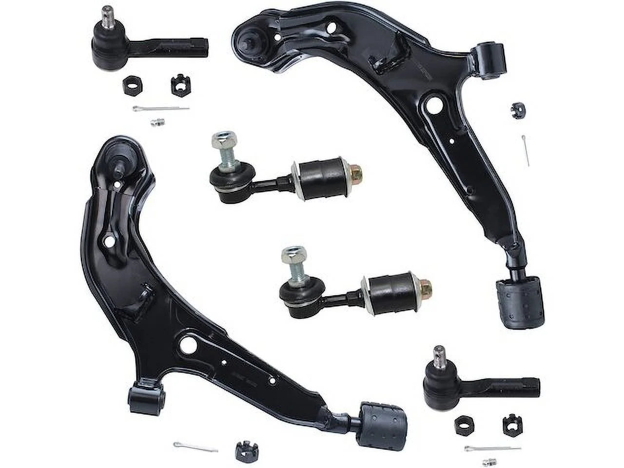 Front Control Arm Sway Bar Link Tie Rod Kit - Compatible with 1998 - 2001 Nissan Altima 1999 2000