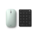 Microsoft Number Pad Matte Black + Microsoft Modern Mobile Mouse Mint - Bluetooth 5.0 Connectivity - 2.40 GHz Frequency Range - X-Y resolution adjusting Wheel button - BlueTrack Technology - Up to 24