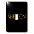 Sheldon popular man name in the America. Yellow on black gift single toggle switch lsp-341786-1
