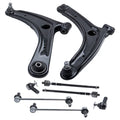 8Pcs Front Lower Control Arms & Tie Rods For 08-17 Lancer 07-17 Outlander