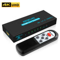 HDMI Switch 5-Port Switcher SGEYR with IR Remote Control Support 4K@30Hz Ultra HD 1080P