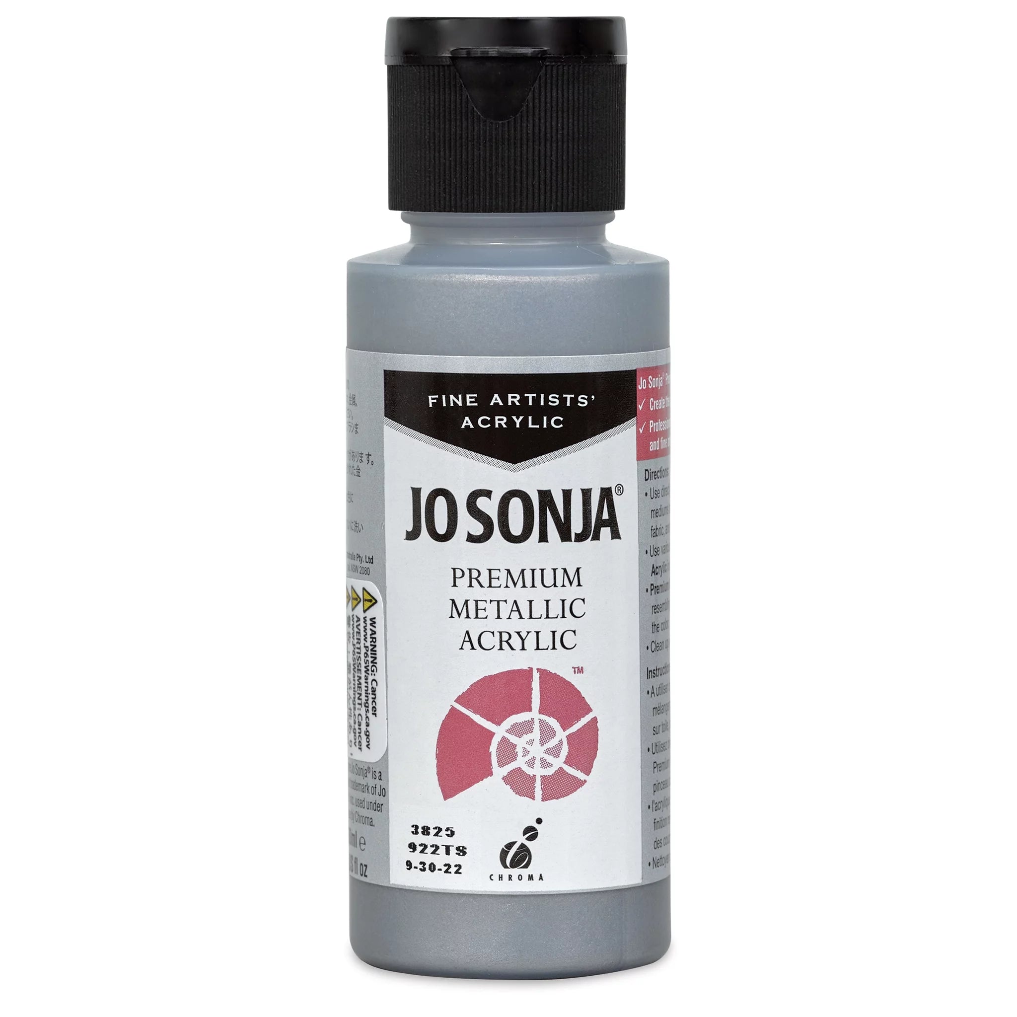 Chroma¡¯s Jo Sonja Premium Metallic - Platinum, 2 oz bottle