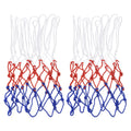 Uxcell 18.5 5.5mm Polyester Basketball Hoop Rim Net Replacement, White Red Blue 2 Pack