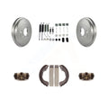 Transit Auto - Rear Coated Brake Drum Shoes Spring And Cylinders Kit For Nissan Sentra Versa Cube KGN-100116