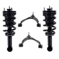 Set of 4 Front Upper Control Arm Ball Joint-Quick Complete Strut-Coil Spring Assembly For 2014-2018 Chevrolet Silverado 1500 Standard Cab Pickup