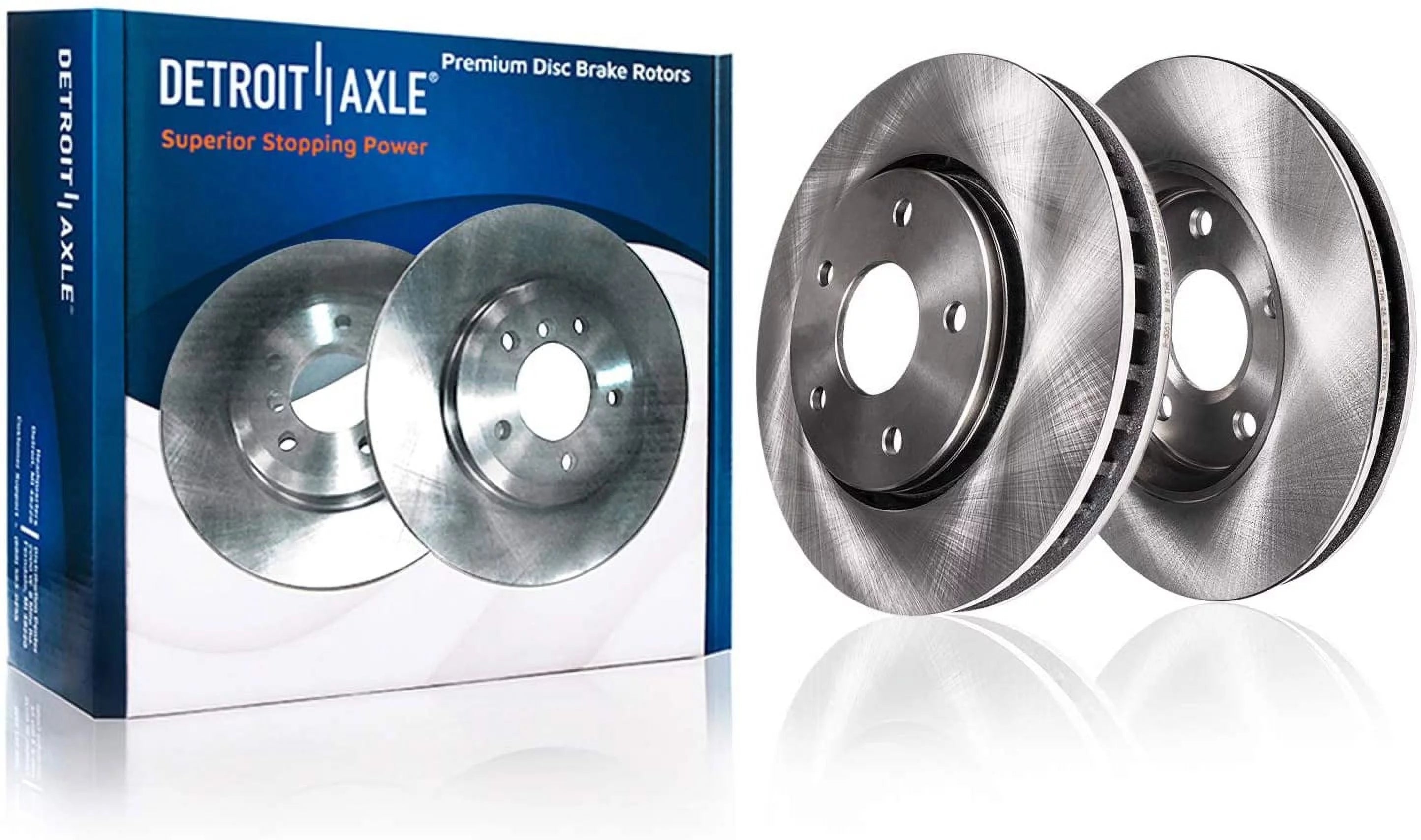 Detroit Axle - 2WD 5-Lug Front Brake Rotors for 1995-2004 Toyota Tacoma Brake Rotors Brakes Replacement : 9.98 Rotors