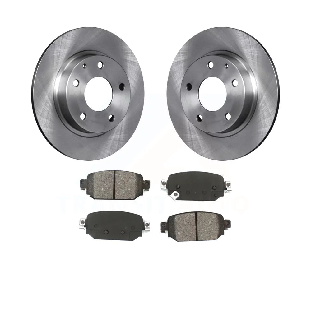 Transit Auto - Rear Disc Brake Rotors And Semi-Metallic Pads Kit For Mazda 3 CX-3 Sport K8S-102730