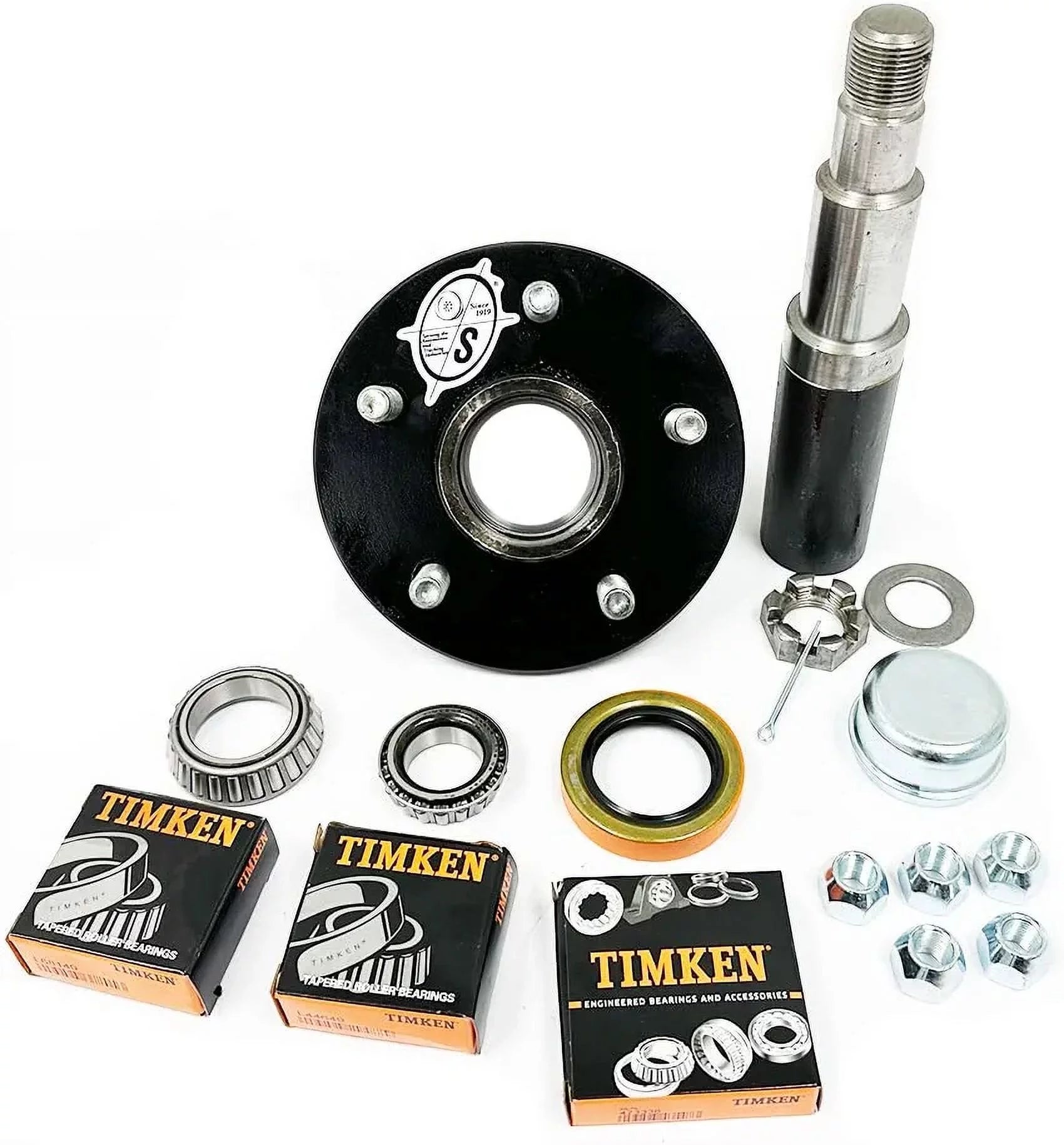 Southwest Wheel Pro R30484X 84 Spindle & 5-4.5 Bolt Circle Trailer Hub Kit