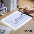 A4/A5 Ultra-Thin Tracing Light Box, Portable LED Copy Board Light Pad, Adjustable USB Powered Rechargeable Artcraft Trace Light Up Pad for Tattoo Drawing, Streaming, Sketching, Diamond Painting...