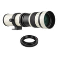 Camera MF Super Telephoto Zoom Lens F/8.3-16 420-800mm T2 Mount with AI-mount Adapter Ring Universal 1/4 Thread Replacement for Nikon AI-mount D50 D90 D5100 D7000 D3 D5100 D3100 D3000 D60 Ca
