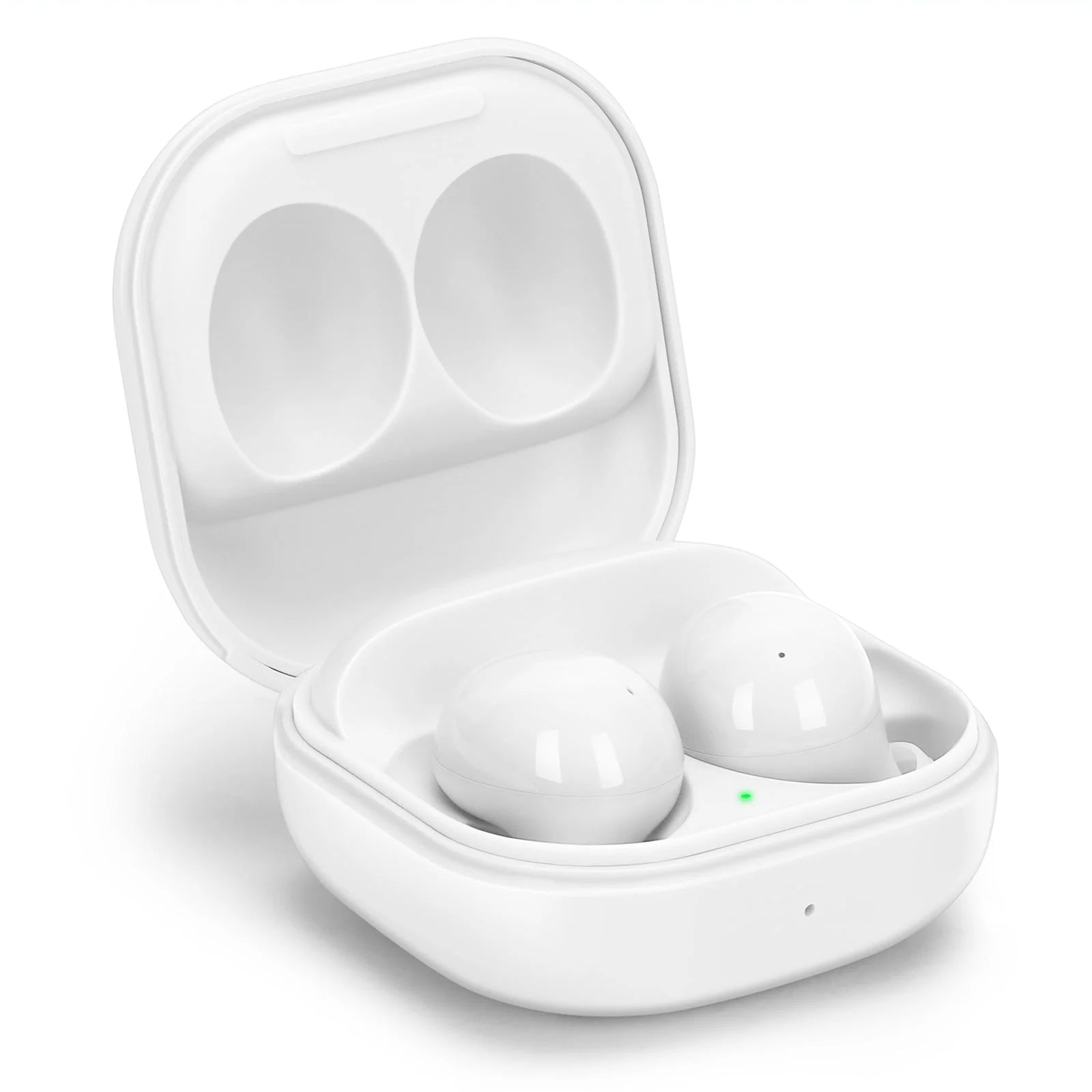 Buds 2 for Samsung Galaxy S20 - Truly Wireless Bluetooth Headphones with Noise Isolation, Amplified Bass and Dual Dynamic Microphone - White