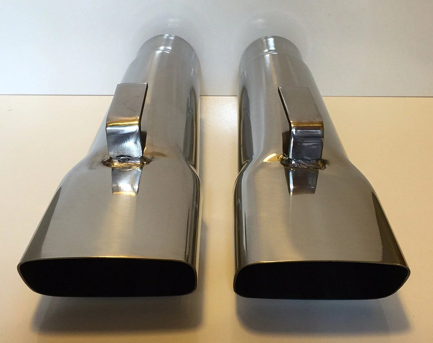 2.5 MOPAR A BODY DODGE, DEMON, DART, DUSTER, & PLYMOUTH STAINLESS EXHAUST TIPS (PAIR)