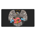 XMXT Non-Slip Gaming Mouse Pad, Alien Spaceship Silhouette Mousepad Computer Keyboard Mats Desk Pads Office Decor Accessories, 15.8x29.84