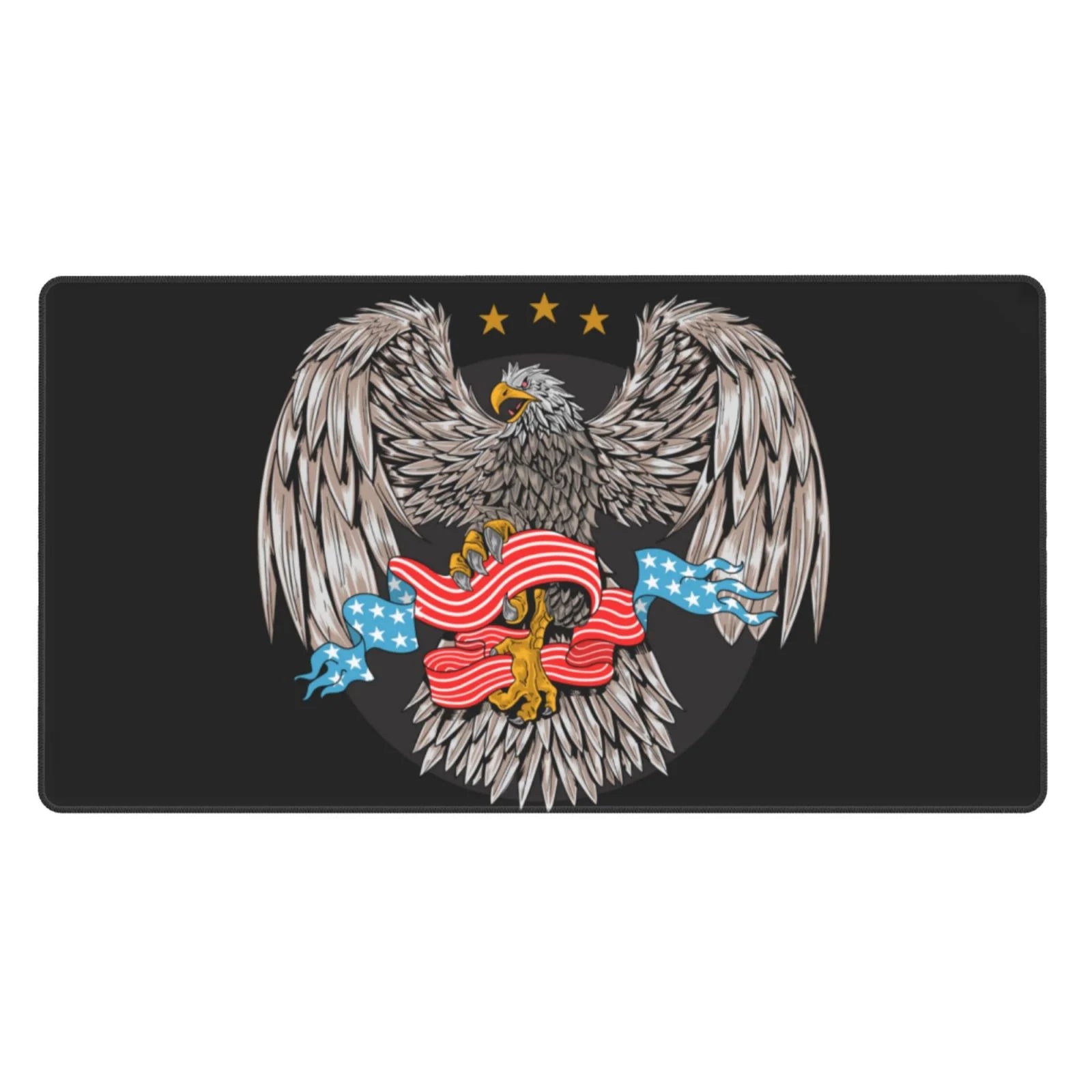 XMXT Non-Slip Gaming Mouse Pad, Alien Spaceship Silhouette Mousepad Computer Keyboard Mats Desk Pads Office Decor Accessories, 15.8x29.84