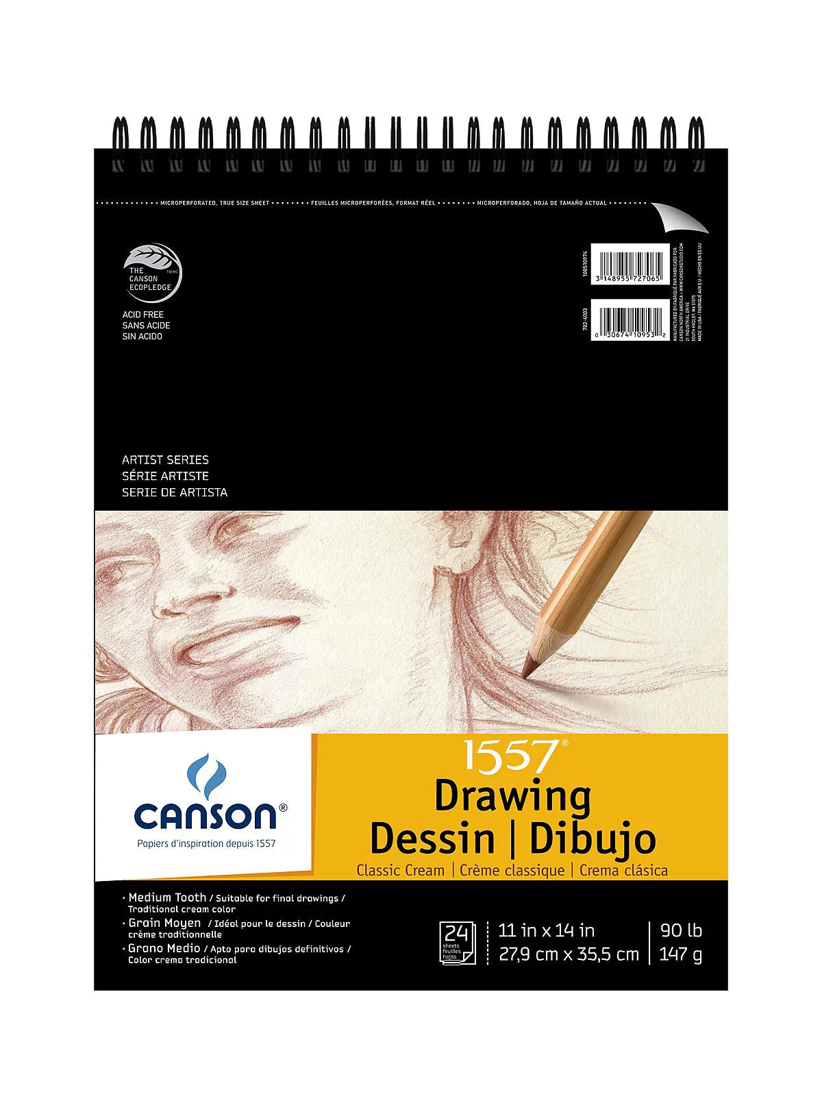 Classic Cream Drawing Pad 11 in. x 14 in. (pack of 2)