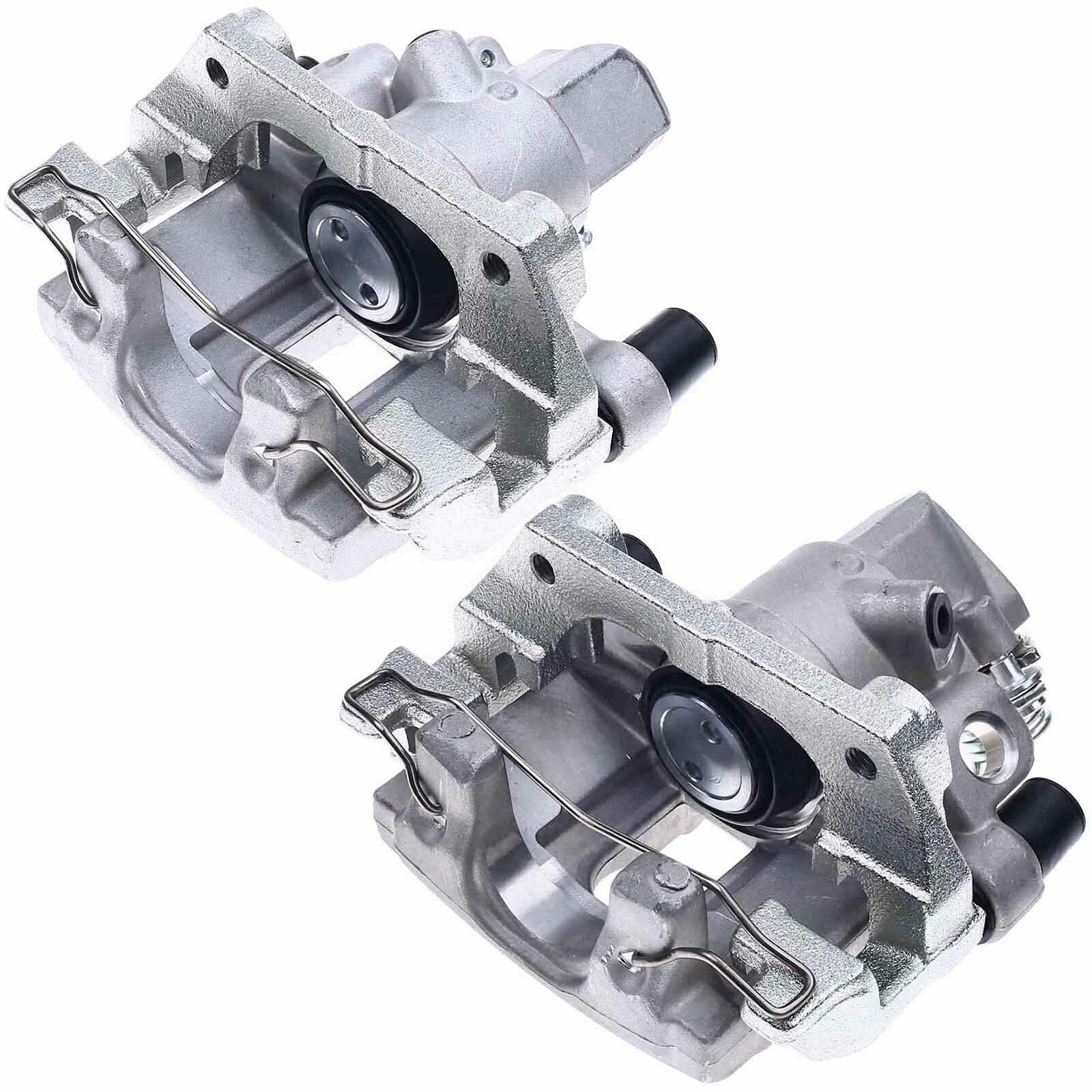 Rear Pair(2) Disc Brake Caliper w/Bracket For Mazda 3 Volvo C30 C70 S40 V50 3