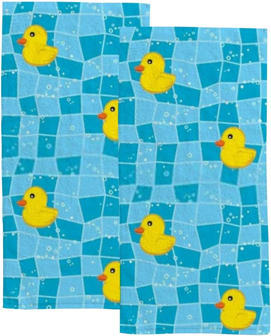 Soft Hand Towels 2 Packs Bath Towels Ducky in The Bathroom Absorbent Washcloths Multipurpose for Bathroom Gym Hotel Spa