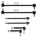 Teledu For Buick Chevy Pontiac Saturn FWD 6pcs Front Inner Outer Tie Rods Sway Bars Kit