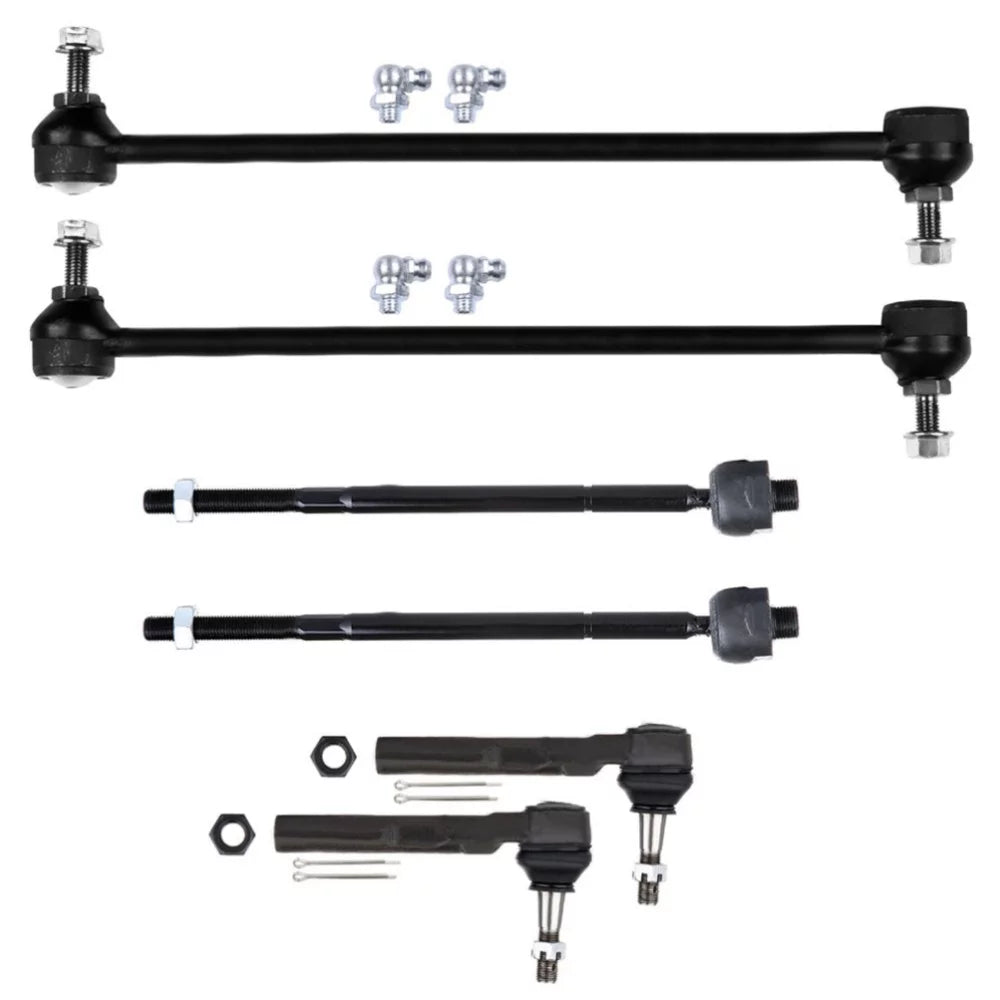 Teledu For Buick Chevy Pontiac Saturn FWD 6pcs Front Inner Outer Tie Rods Sway Bars Kit