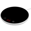 4.52x4.52x0.78in Coffee Electric Warmer, iMounTEK Smart Cup Warmer for Desk Auto Shut off & Timing, with 2 Temperature Settings, Electric Beverage Heating Plate for Tea Water Cocoa Milk
