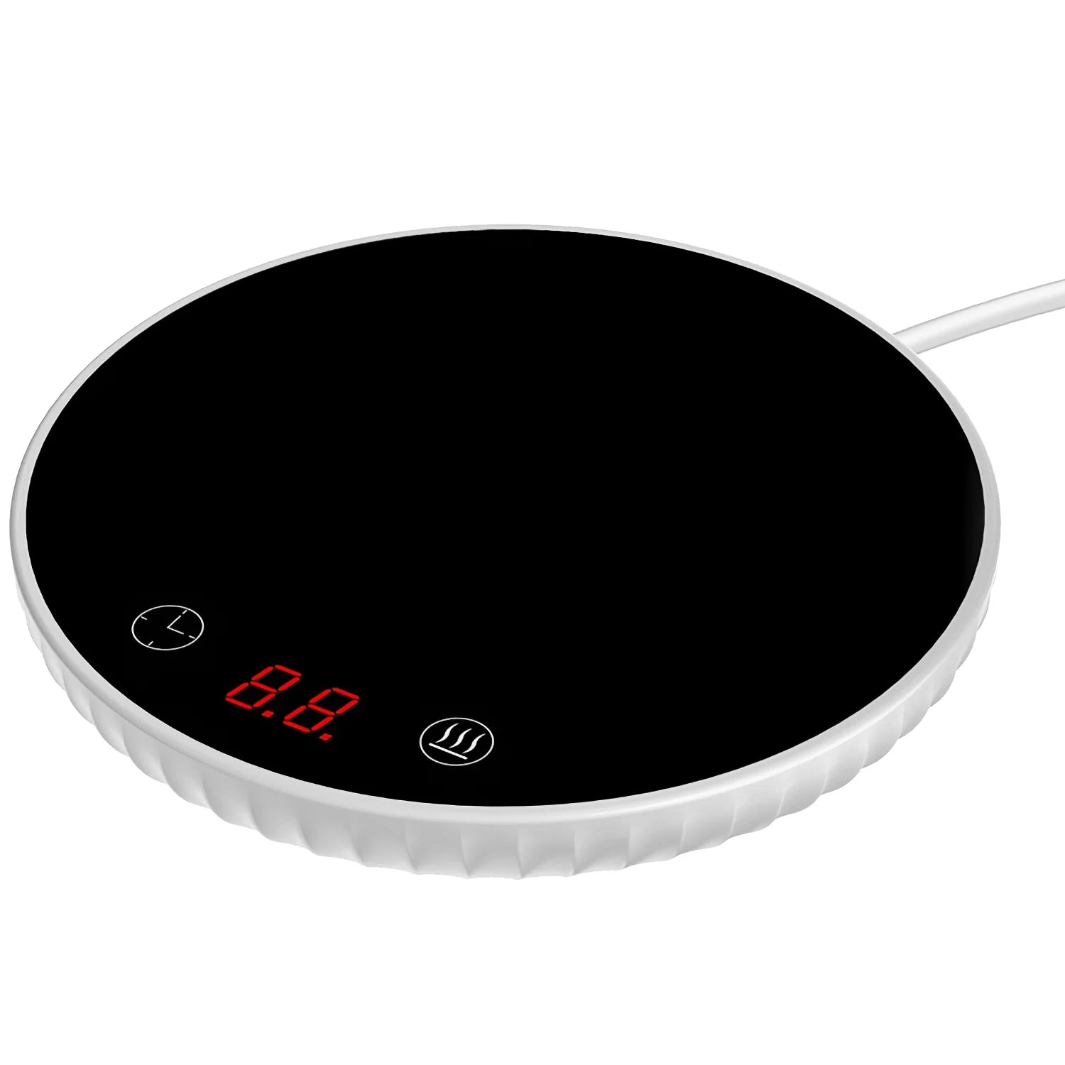 4.52x4.52x0.78in Coffee Electric Warmer, iMounTEK Smart Cup Warmer for Desk Auto Shut off & Timing, with 2 Temperature Settings, Electric Beverage Heating Plate for Tea Water Cocoa Milk