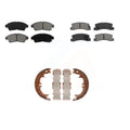 Transit Auto - Front Rear Semi-Metallic Brake Pads And Parking Shoes Kit For 1992-1999 Toyota Camry 2.2L KSN-100760