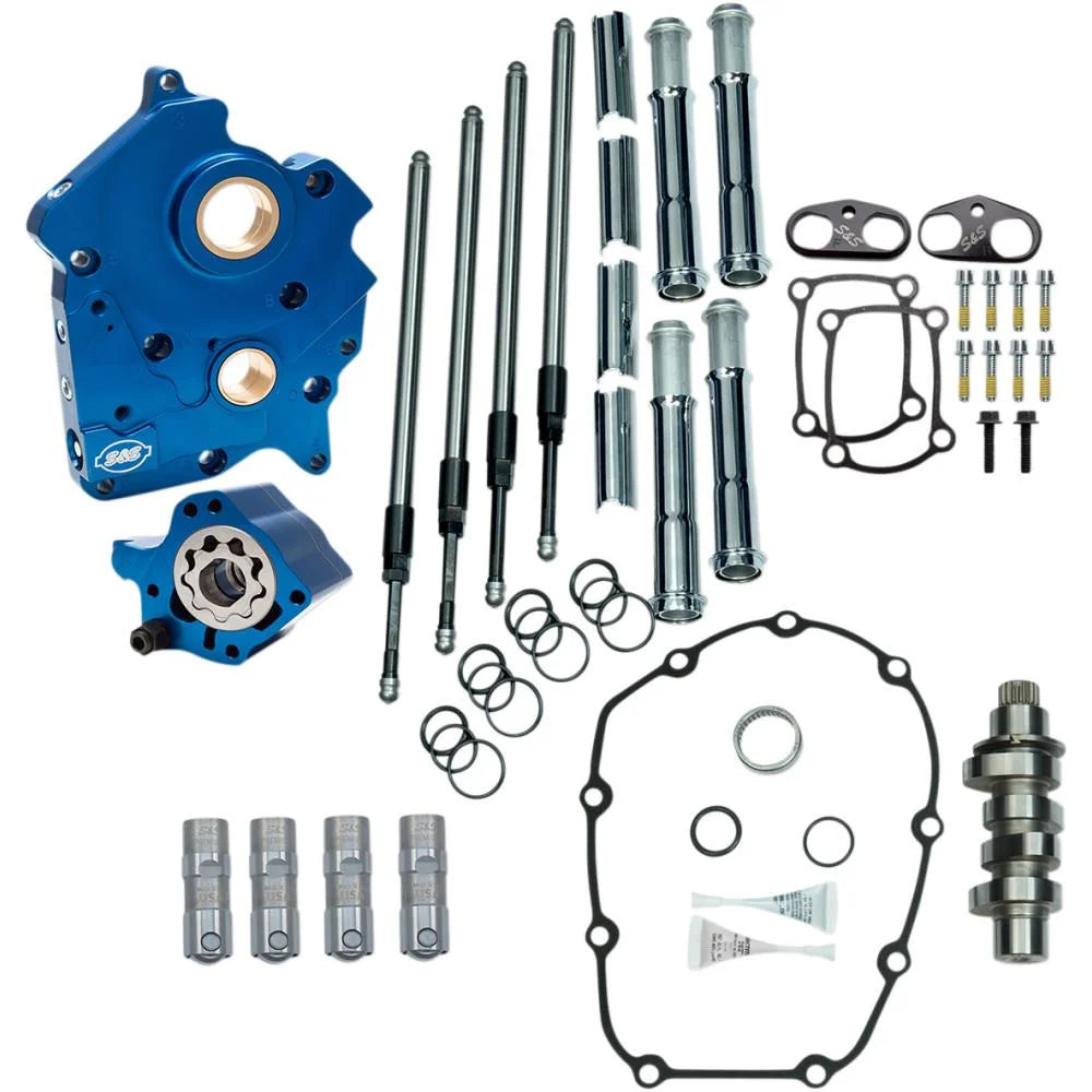 S&S Cycle 310-1002A 475 Gear Drive Camchest Kit - Chrome