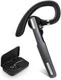 Swiifome Bluetooth Headset, Wireless Bluetooth Earpiece V5.0 Hands-Free Earphones with Built-in Mic for Driving/Business/Office, C