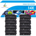 True Image 8-Pack Compatible Toner Cartridge for HP CF214X 14X Work with MFP M725dn M725f M725z M712dn M712xh M712n Printer (Black)8 * Black